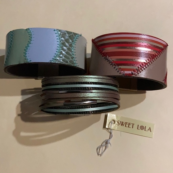 Sweet Lola Jewelry - Three Sweet Lola Leather Bracelets